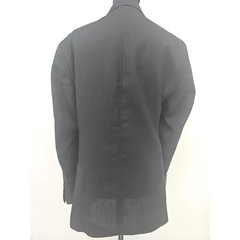 Egara Mens Blazer 38S Navy Slim Suit Jacket Lightweight‎